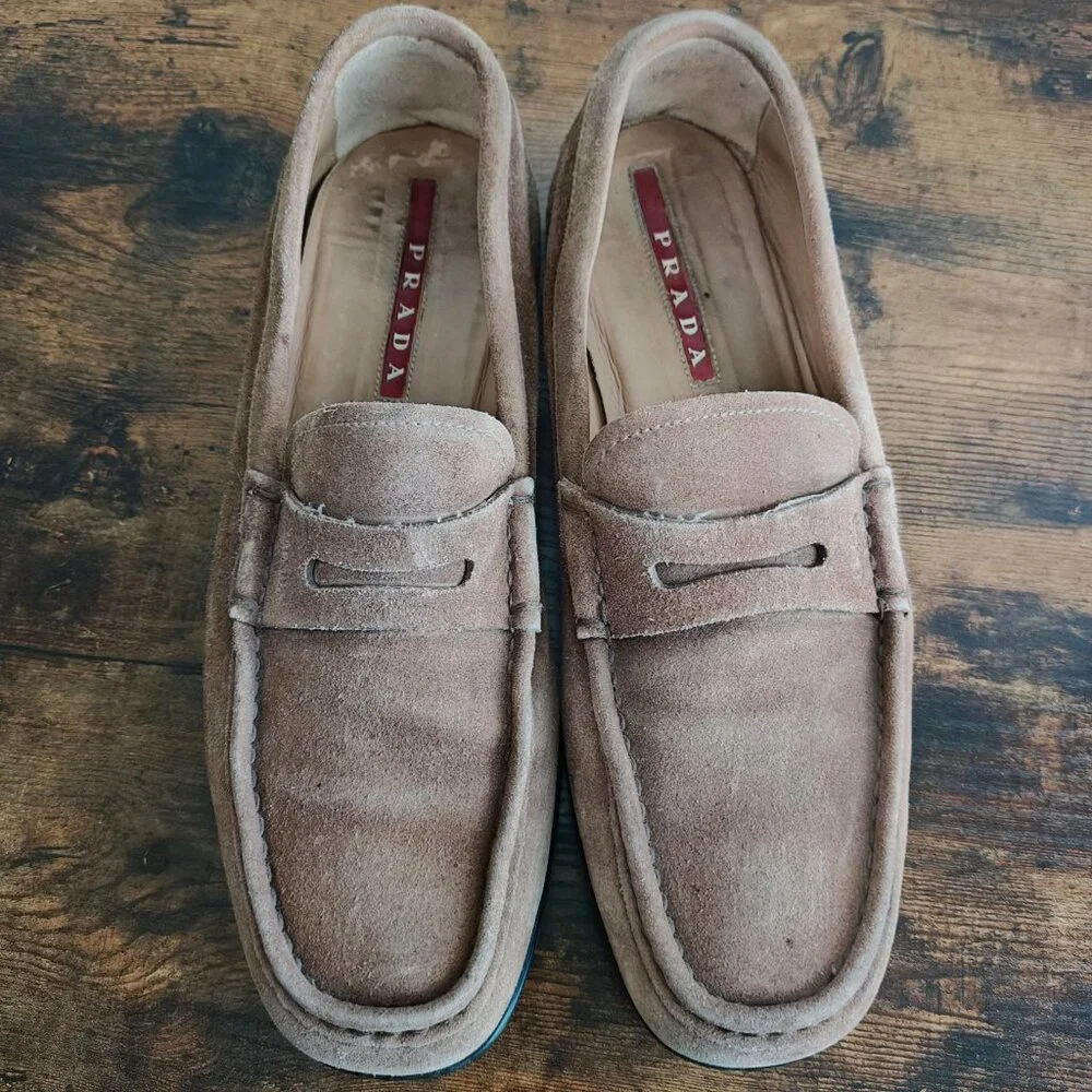 PRADA Men's Suede Driving Shoes